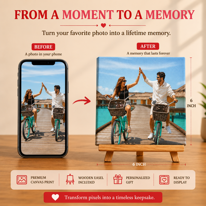 Turn Plain Images into Mini Printed Canvas Art (Print Style: Classic)
